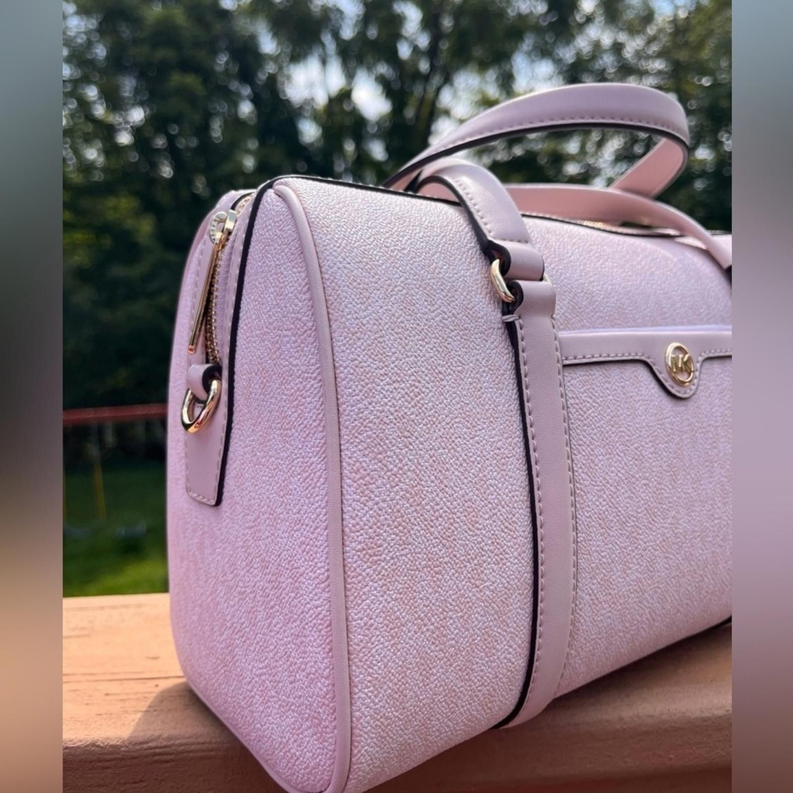 Michael Kors Michael Kors Powder Blush Travel Satchel W/ Crossbody Strap Size ONE SIZE - 3 Thumbnail