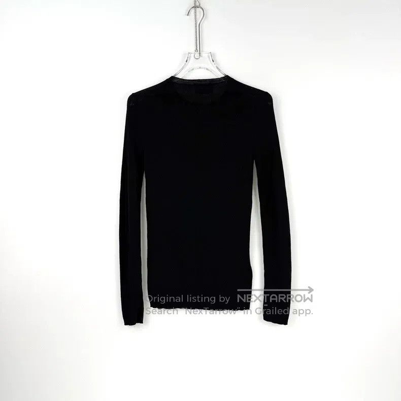 Prada Prada Black classic logo sheep wool elastic knitwear Size US S / EU 44-46 / 1 - 4 Thumbnail