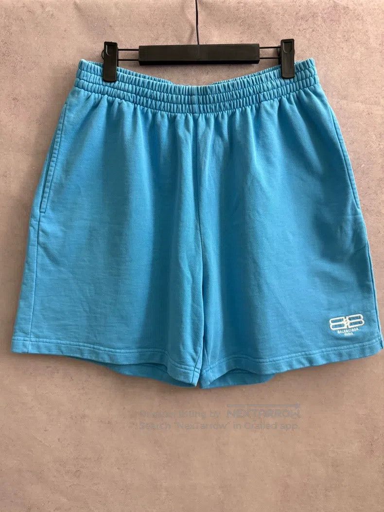 Balenciaga Balenciaga size XS Blue Logo letter print solid mid-rise s Size US 27 - 1 Thumbnail