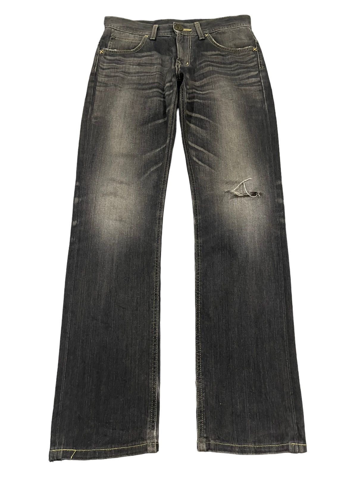 Vintage Lee Cowboy Buckle Faded Wash Style Jeans