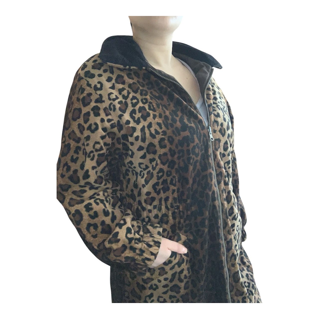Vintage Vintage 80s Women’s Brown Reversible Winter Overcoat Size M / US 6-8 / IT 42-44 - 12 Thumbnail