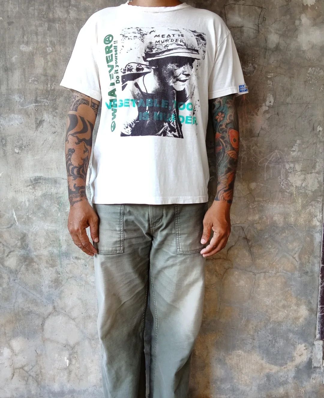 Vintage Vintage Vegan Movement tees Size US L / EU 52-54 / 3 - 3 Thumbnail