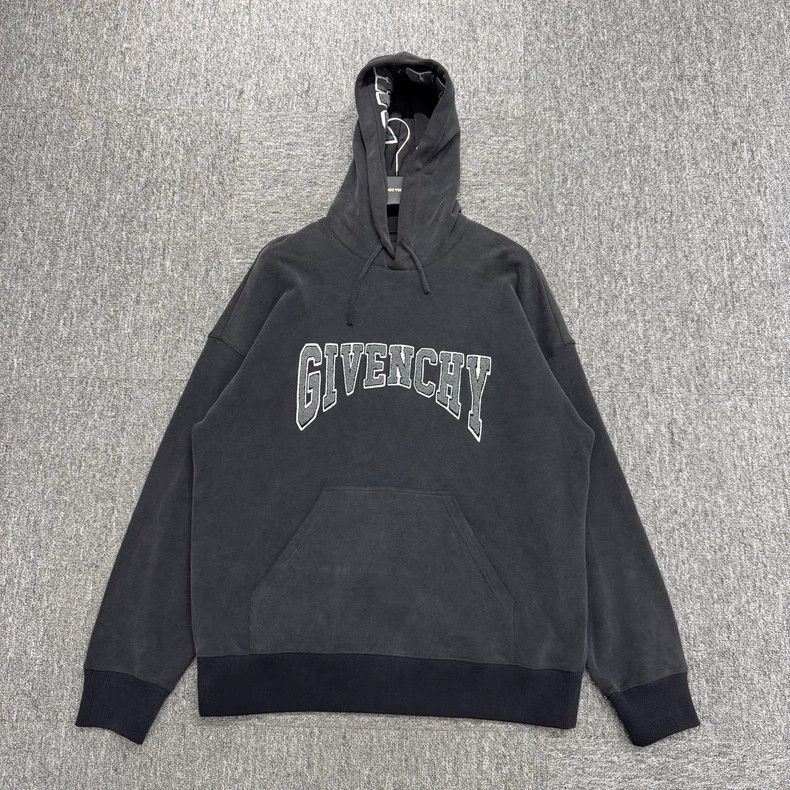 Givenchy Givenchy Washed Distressed Fleece Letter Hooded Sweatshirt Size US XXL / EU 58 / 5 - 1 Thumbnail