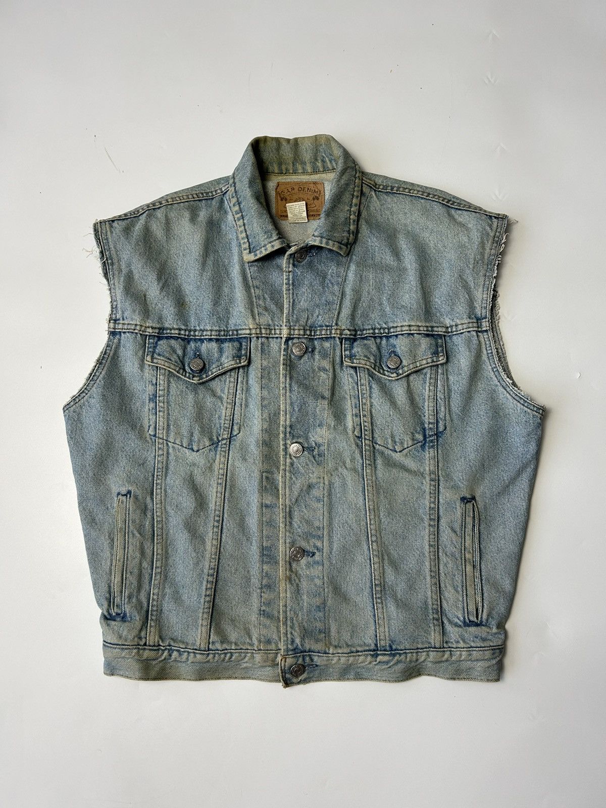 Gap × Vintage GAP DENIM VEST JACKET Size US M / EU 48-50 / 2 - 1 Thumbnail