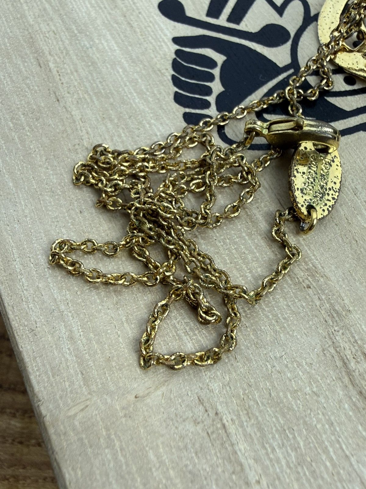 Vivienne Westwood Vintage Vivienne Westwood Tiny Lucite Orb Necklace Gold Size ONE SIZE - 11 Thumbnail
