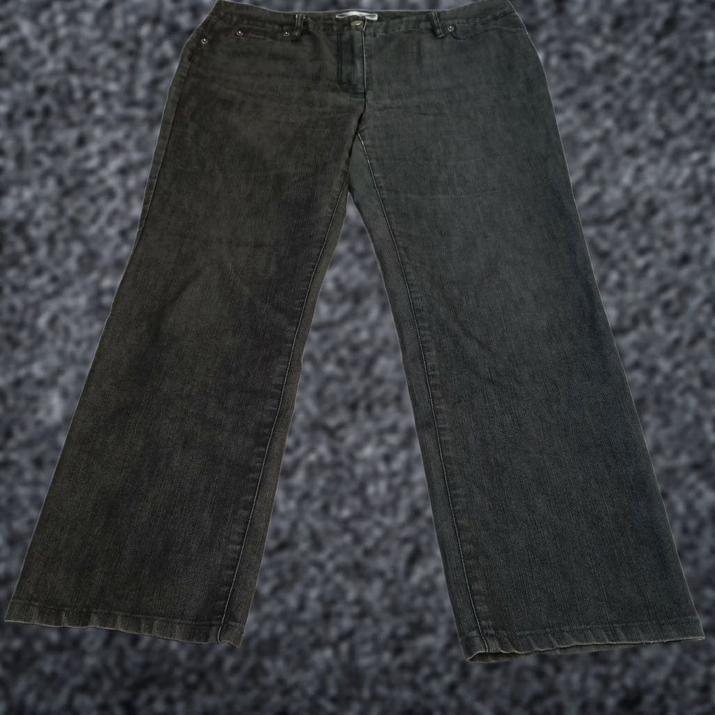 Kenneth Cole KENNETH COLE NEW YORK Womens Straight Jeans Mid-Rise 5-Pockets Denim Size 10 Black Size 32" / US 10 / IT 46 - 1 Thumbnail