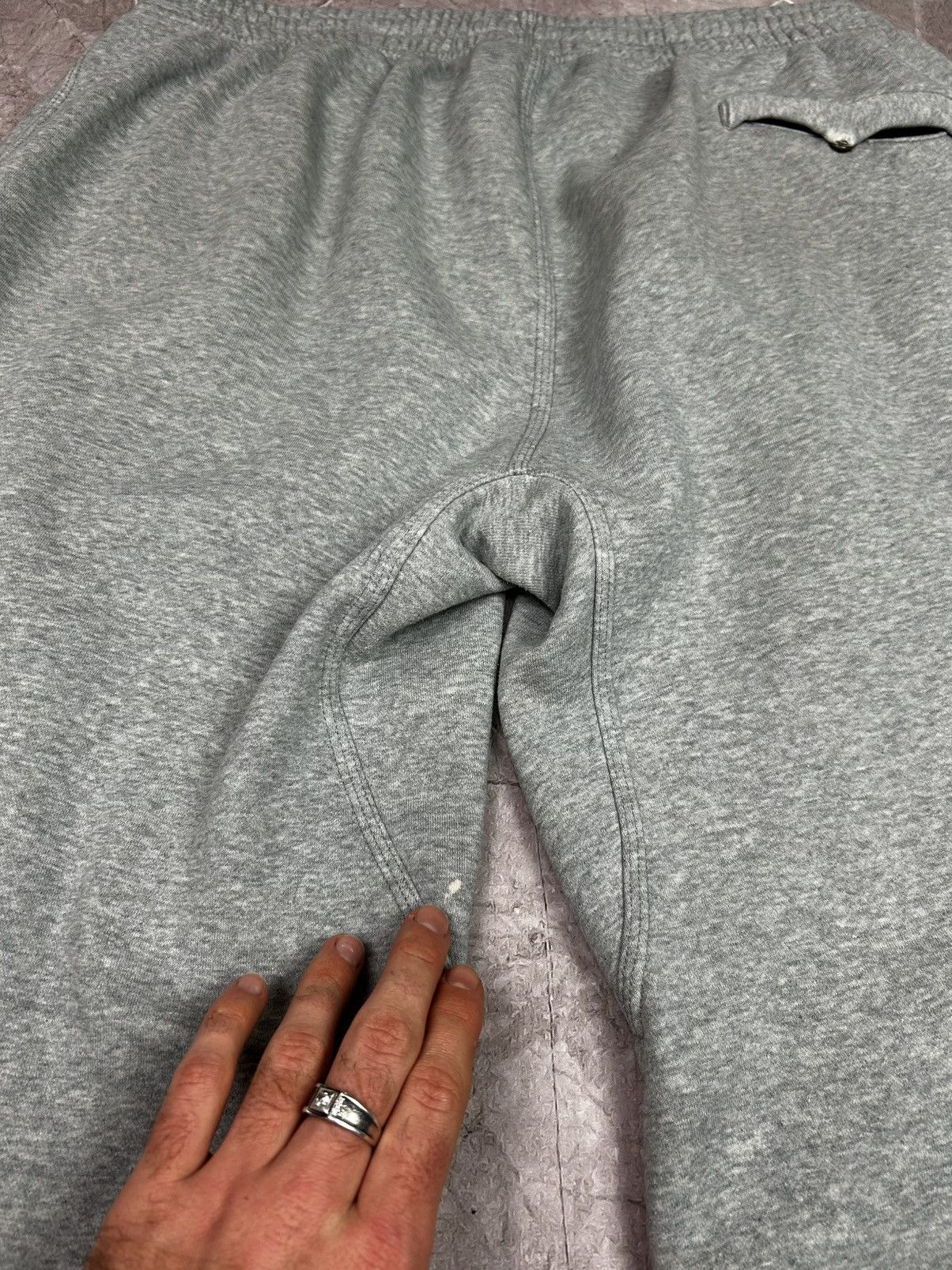 Nike × Vintage Vintage Y2K gray Nike baggy cotton sweatpants size XL Size US 34 / EU 50 - 7 Thumbnail
