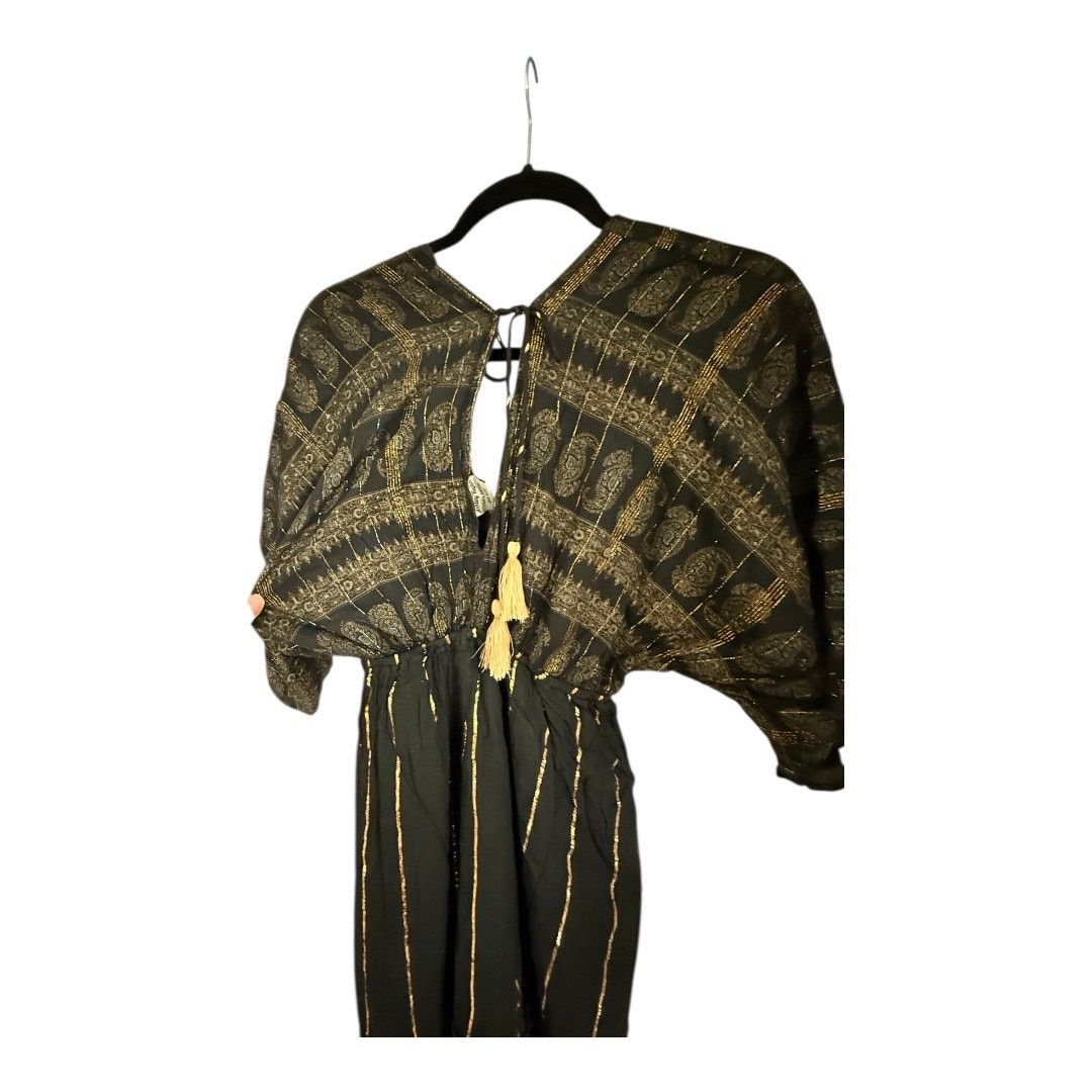 Other Ashley Taylor Metallic Print V-Neck Boho Kimono Dress Size ONE SIZE - 5 Thumbnail