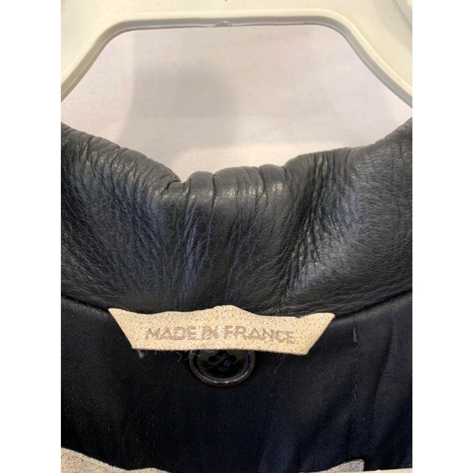 Vintage VINTAGE Seraphin Paris Leather Jacket Men’s XL Oversized Black Leather Coat - Classic Zip Front, Made in France Size US XL / EU 56 / 4 - 5 Thumbnail