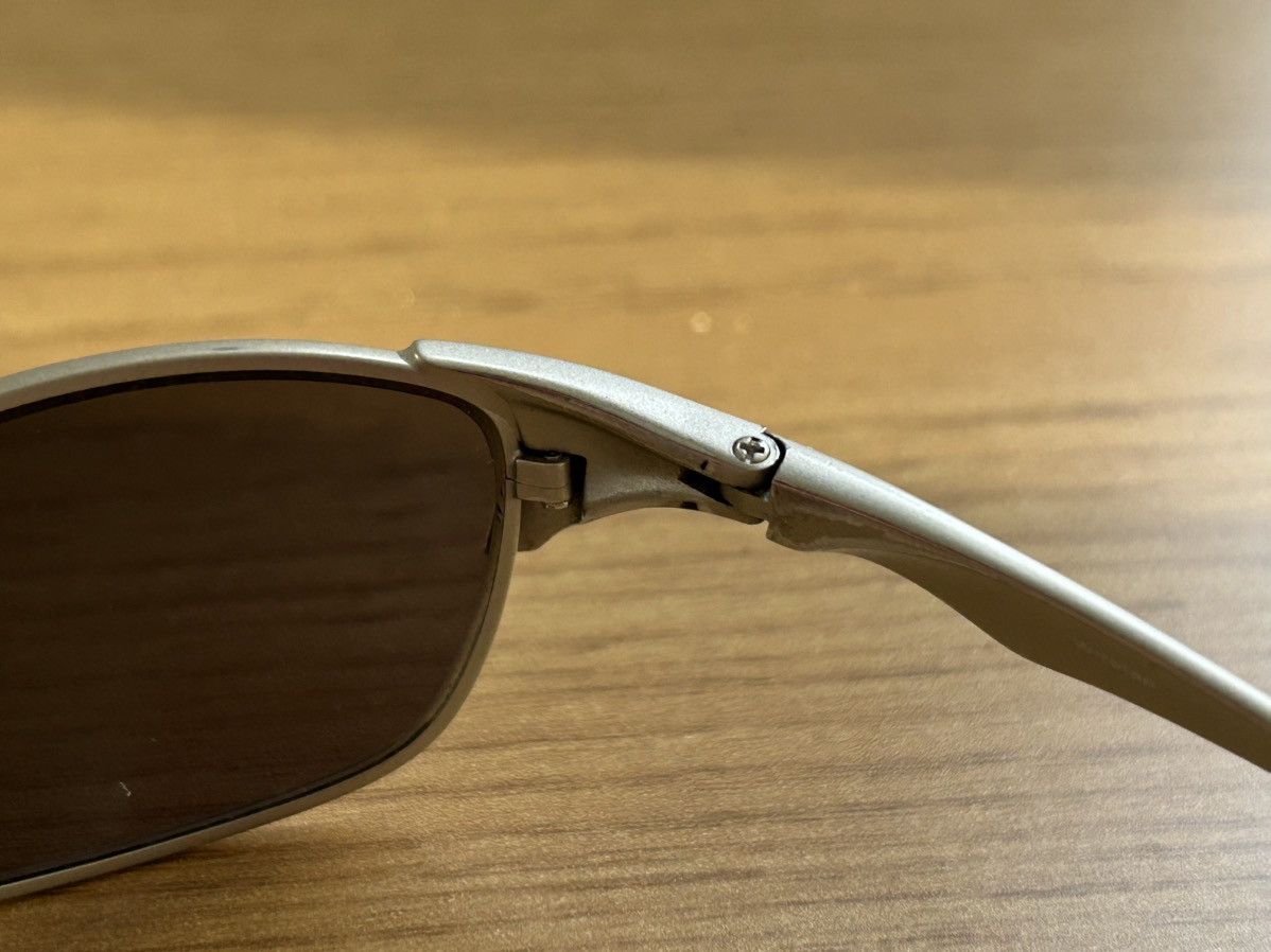 Oakley 2003 Oakley Wiretap (First Gen) - Silver Ice Iridium Size ONE SIZE - 5 Thumbnail