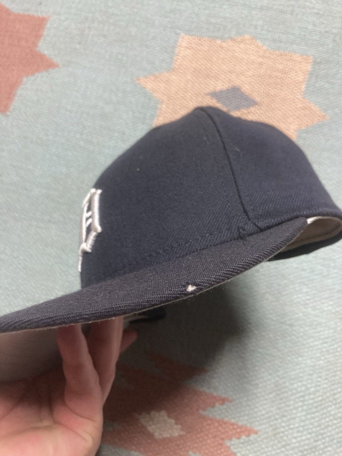 Vintage Authentic Detroit Tigers 7 3/8 New Era 59Fifty Fitted Hat Size ONE SIZE - 4 Thumbnail