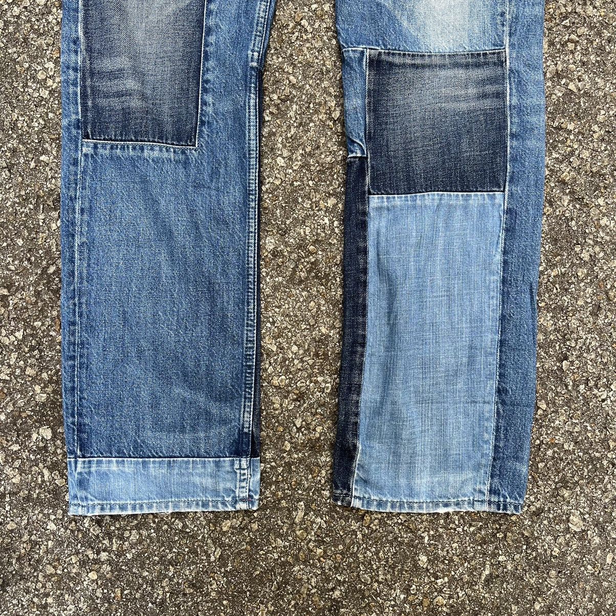 Tommy Hilfiger Tommy Hilfiger Hudson Straight Fit Patched Blue Denim Jeans Size US 33 - 2 Thumbnail