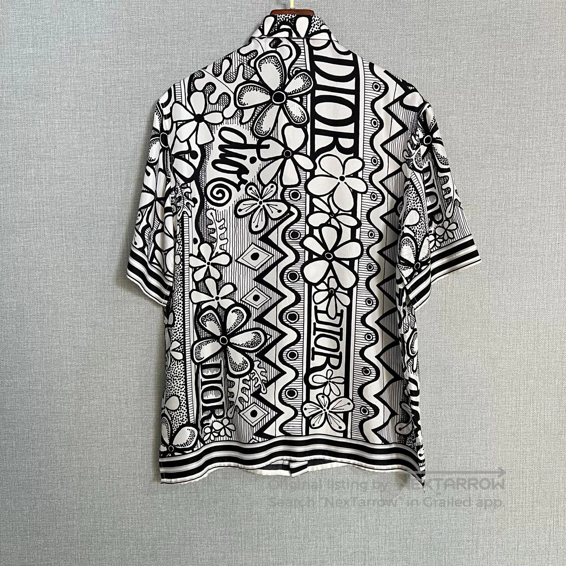 Dior Dior x Stussy Graffiti Floral S/S Shirt. Size US M / EU 48-50 / 2 - 2 Thumbnail