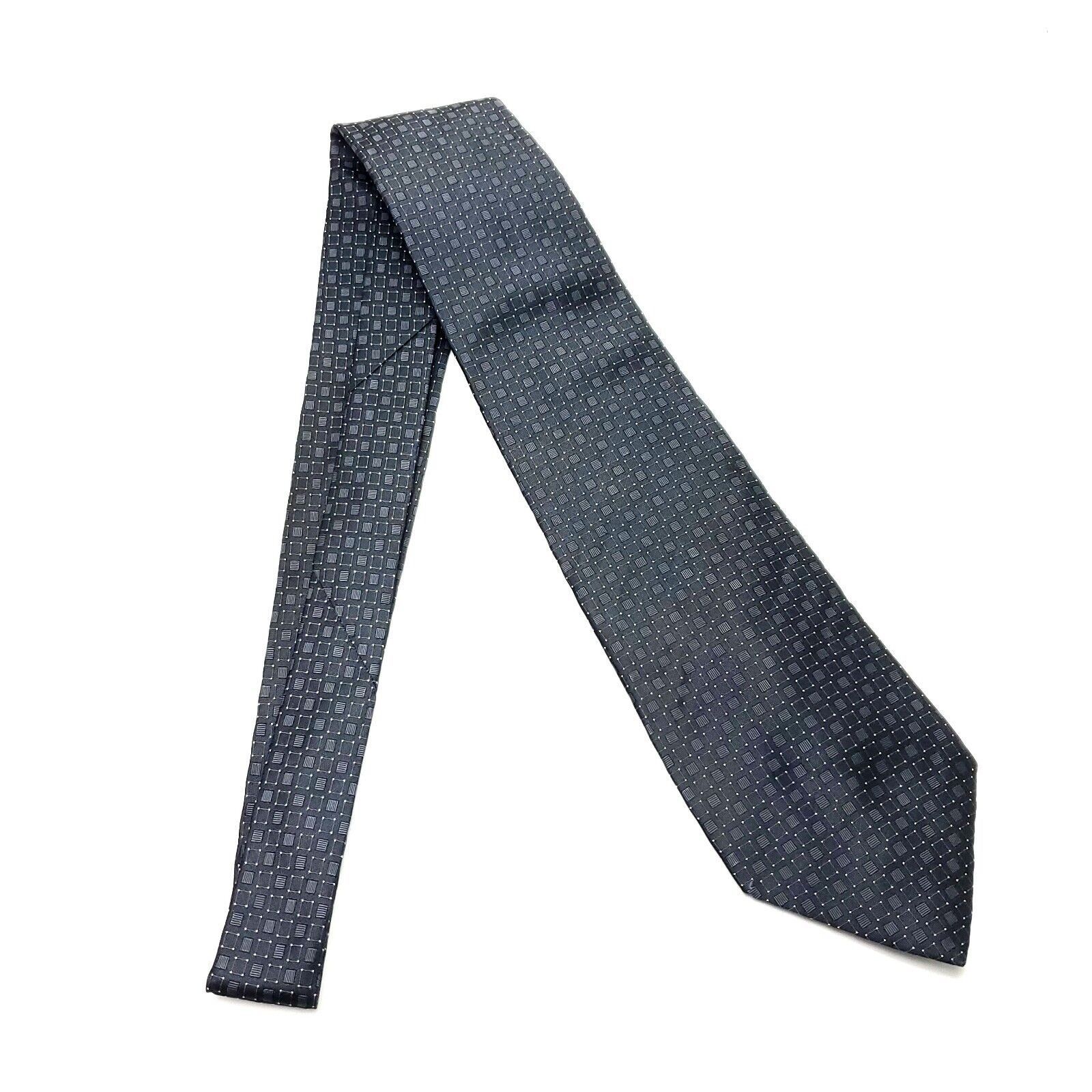 Apt. 9 Apt 9 Silk Tie Gray Geometric Woven Size ONE SIZE - 6 Thumbnail