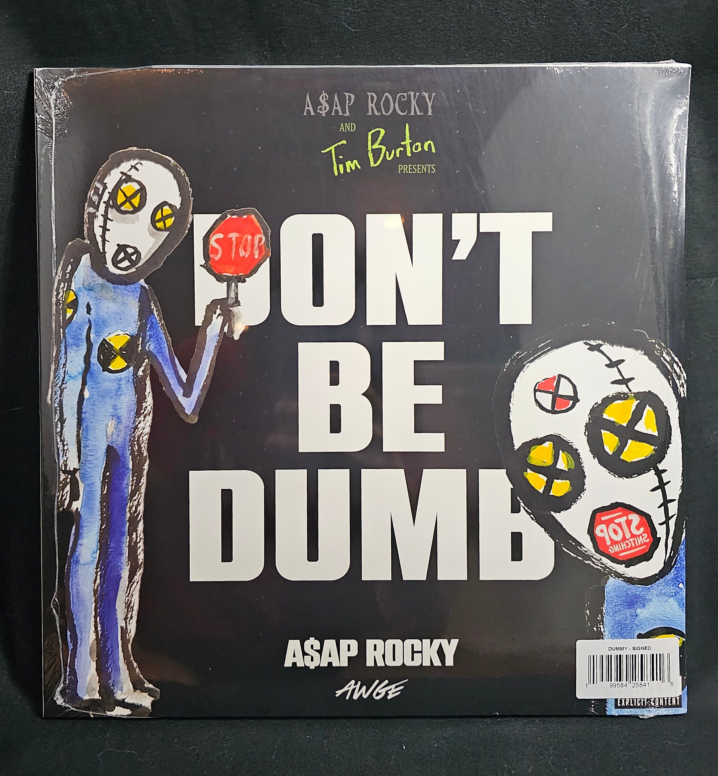 A$AP Rocky A$AP Rocky Don’t Be Dumb Signed Vinyl Set Of 4 Tim Burton Size ONE SIZE - 3 Thumbnail