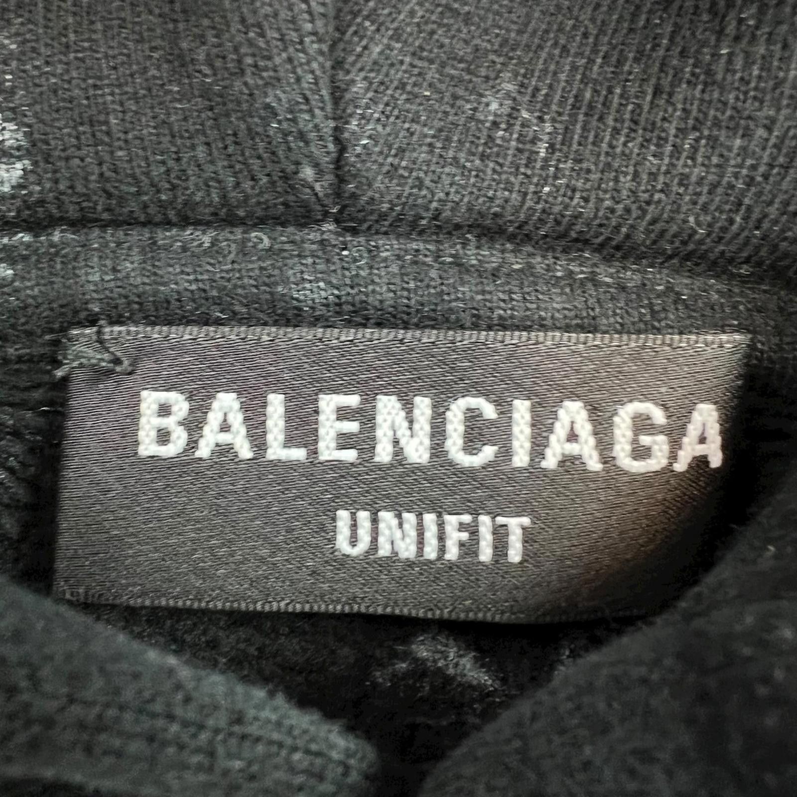 Balenciaga Balenciaga Painter Black Hoodie Size XXS / US 00 / IT 34 - 4 Thumbnail