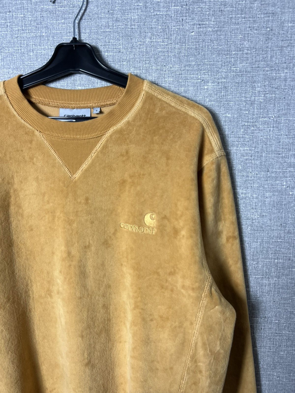 Carhartt × Carhartt Wip Carhartt WIP United Script Sweat Velour Crewneck Sweatshirt Size US S / EU 44-46 / 1 - 3 Thumbnail