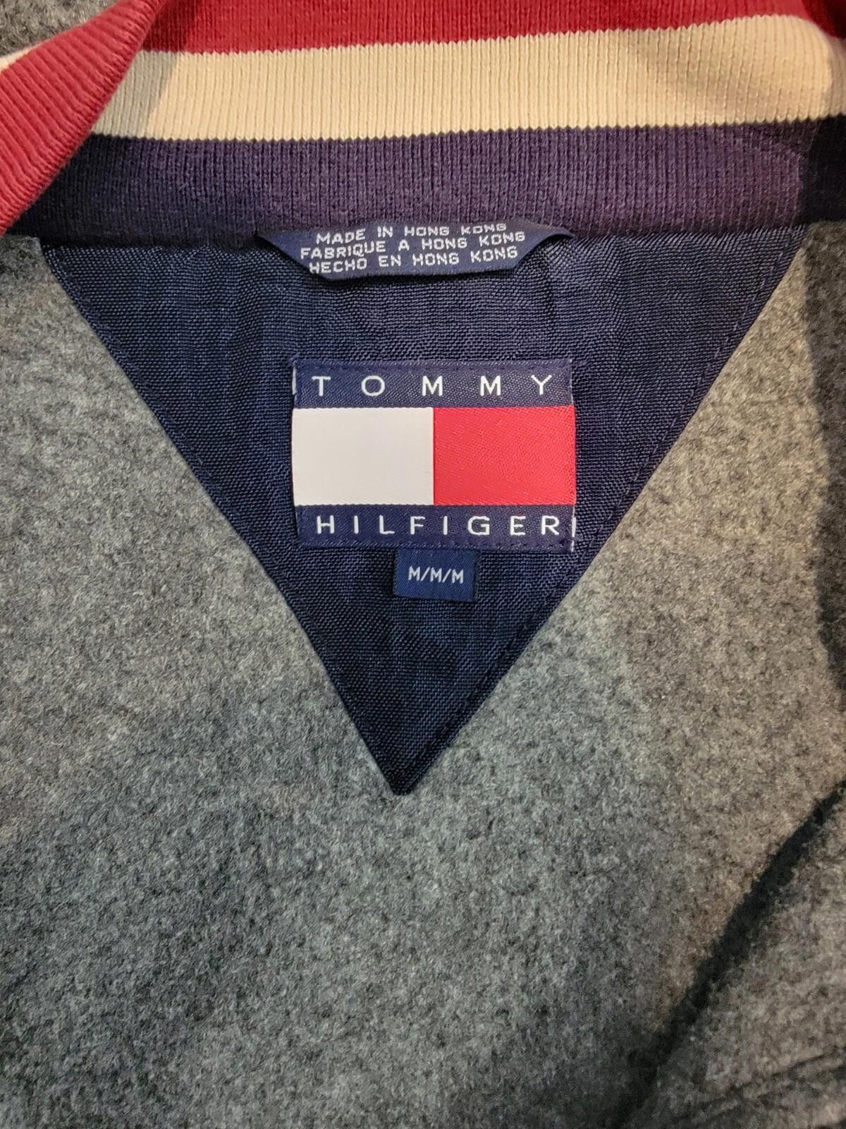 Tommy Hilfiger Vintage TOMMY HILFIGER Athletic Hooded Fleece Lined Jacket M Size US M / EU 48-50 / 2 - 4 Thumbnail