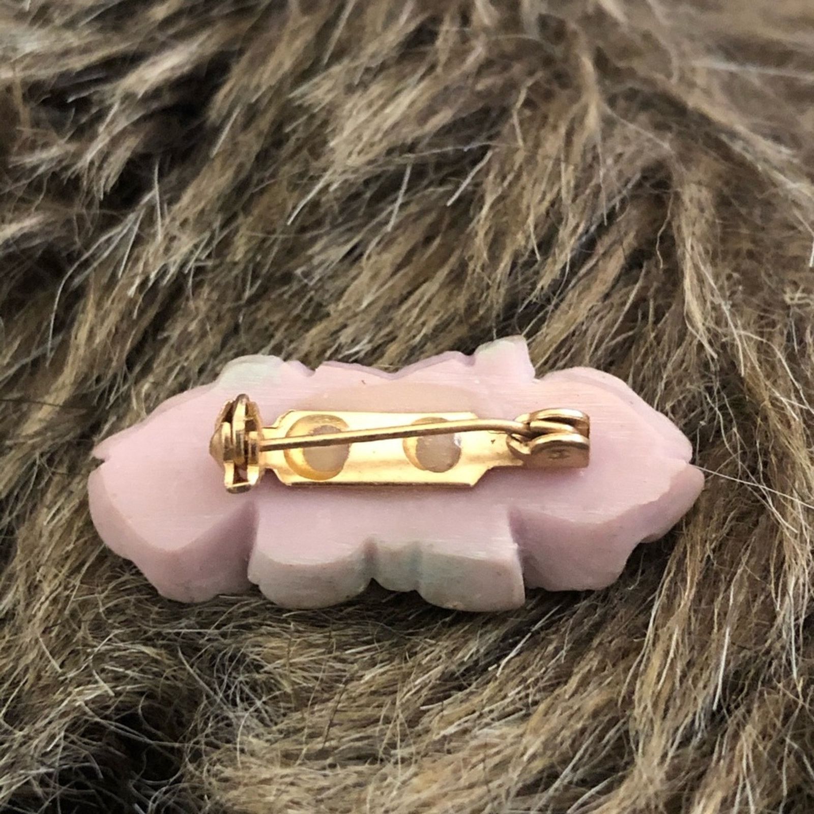 Vintage Vintage 80s cast resin triple rose brooch pin Size ONE SIZE - 2 Thumbnail