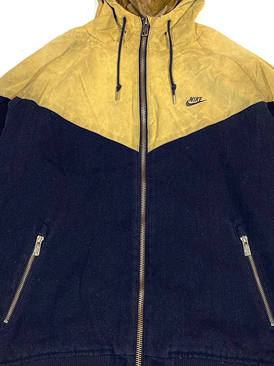 Nike × Vintage Nike Vintage Wool Waxed Windrunner Jacket Size US XL / EU 56 / 4 - 6 Thumbnail