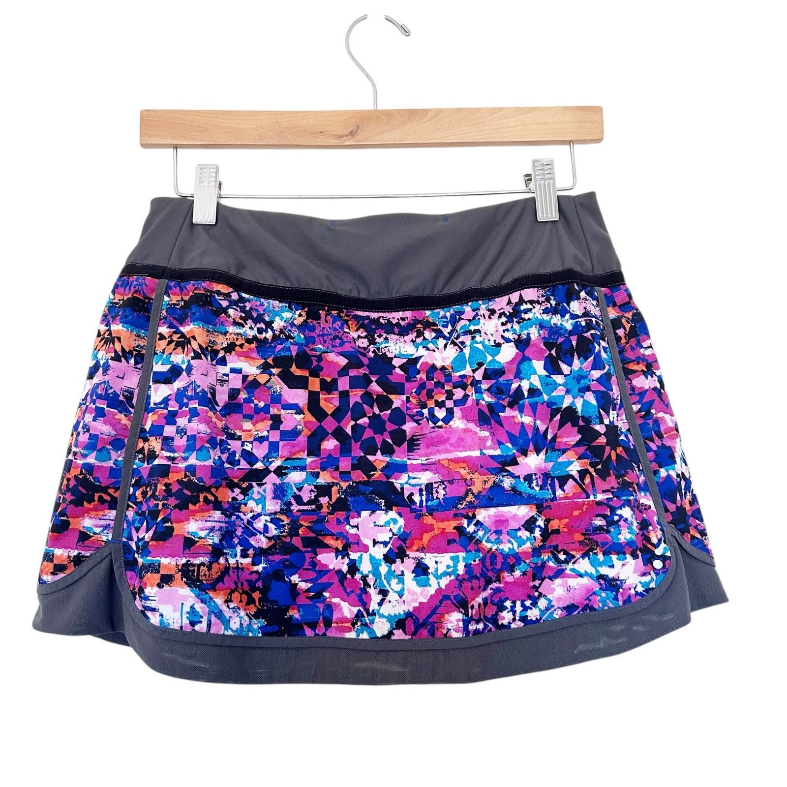 Other Title Nine Gray Pink Blue Golf Skirt Skort Sz M Size 30" / US 8 / IT 44 - 6 Thumbnail