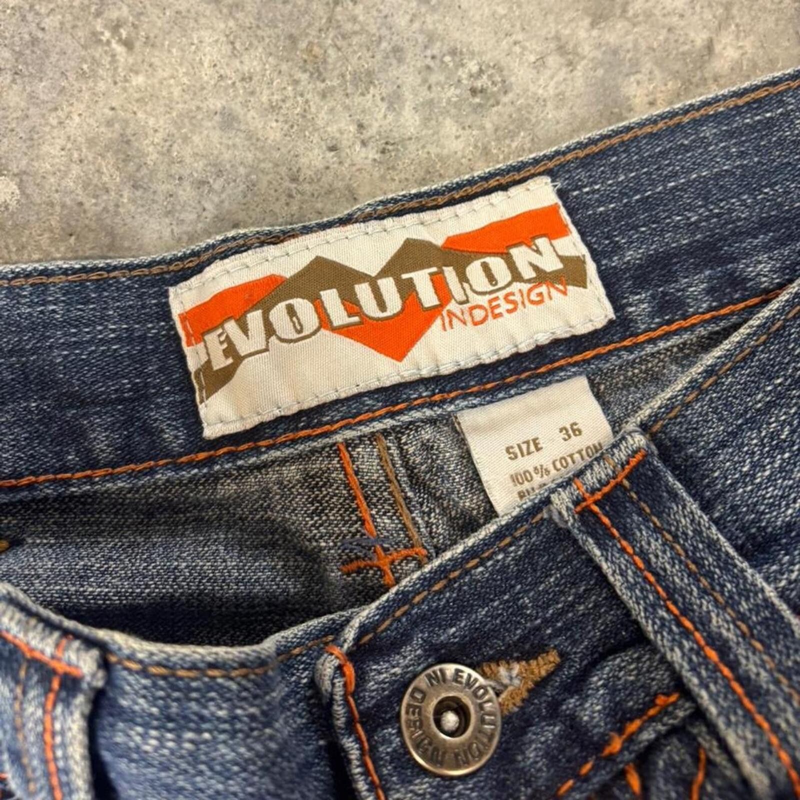 Southpole Evolution Y2K Wide Leg Baggy Skatewear Jorts Vintage Size US 36 / EU 52 - 8 Thumbnail