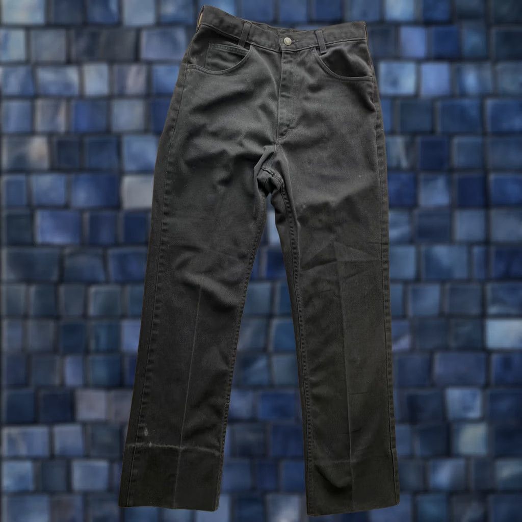 Vintage VINTAGE OshKosh B'gosh Jeans Mens 29x31 Black Denim Talon Zipper Workwear Painter Pant Size US 29 - 1 Thumbnail