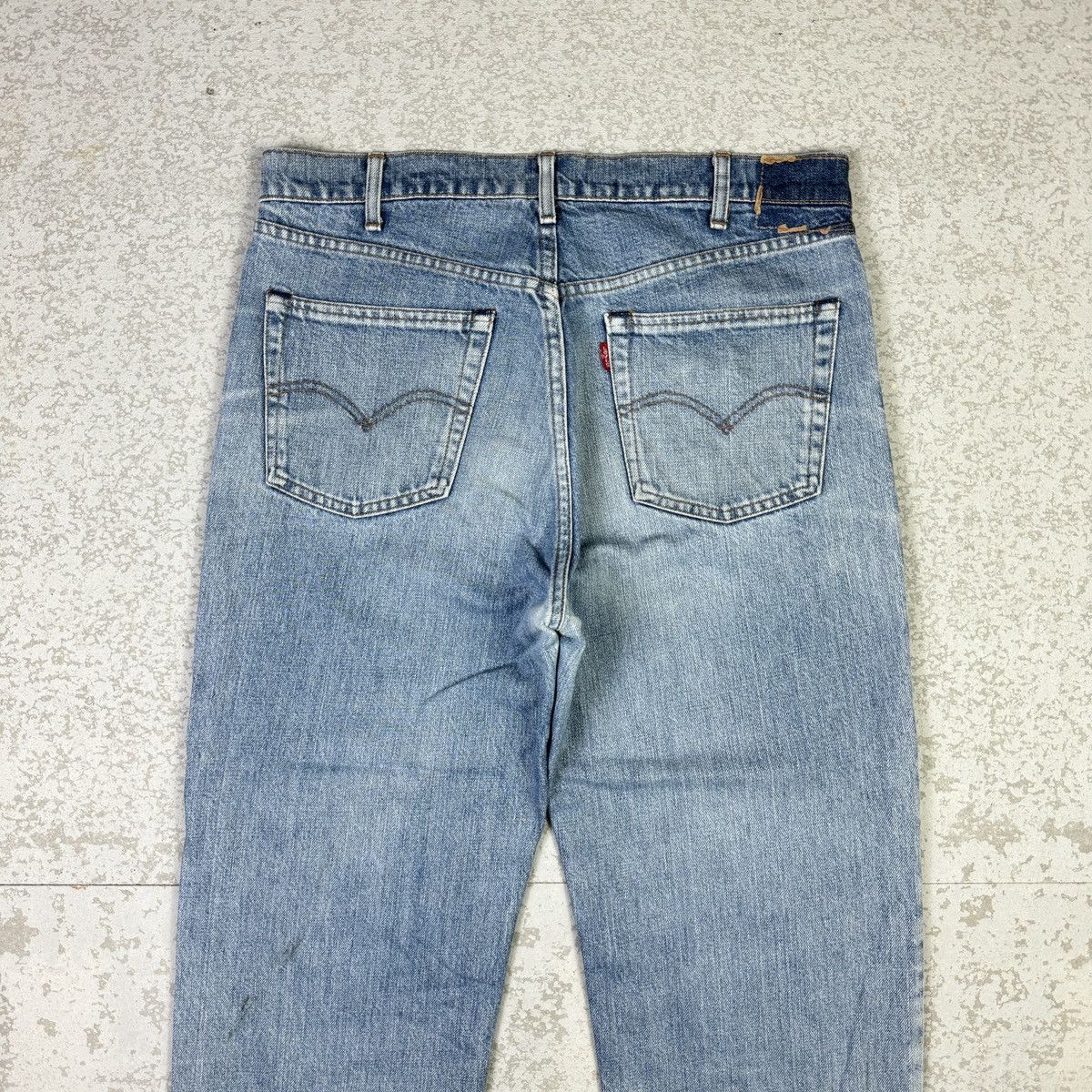 If Six Was Nine × Levi's × Vintage 💥Vintage 90s Levis 503 Distressed Light Blue Jean Size US 34 / EU 50 - 10 Thumbnail