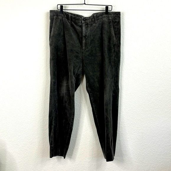 Issey Miyake Issey Miyake Men Velvet Dotted Flat Front Trousers Size US 39 - 2 Thumbnail