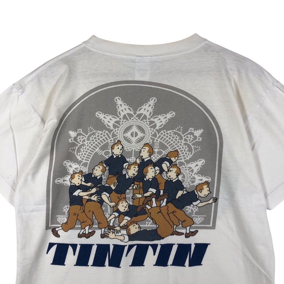 Vintage The Adventure of TINTIN Rare Design T-Shirt Size US L / EU 52-54 / 3 - 6 Thumbnail