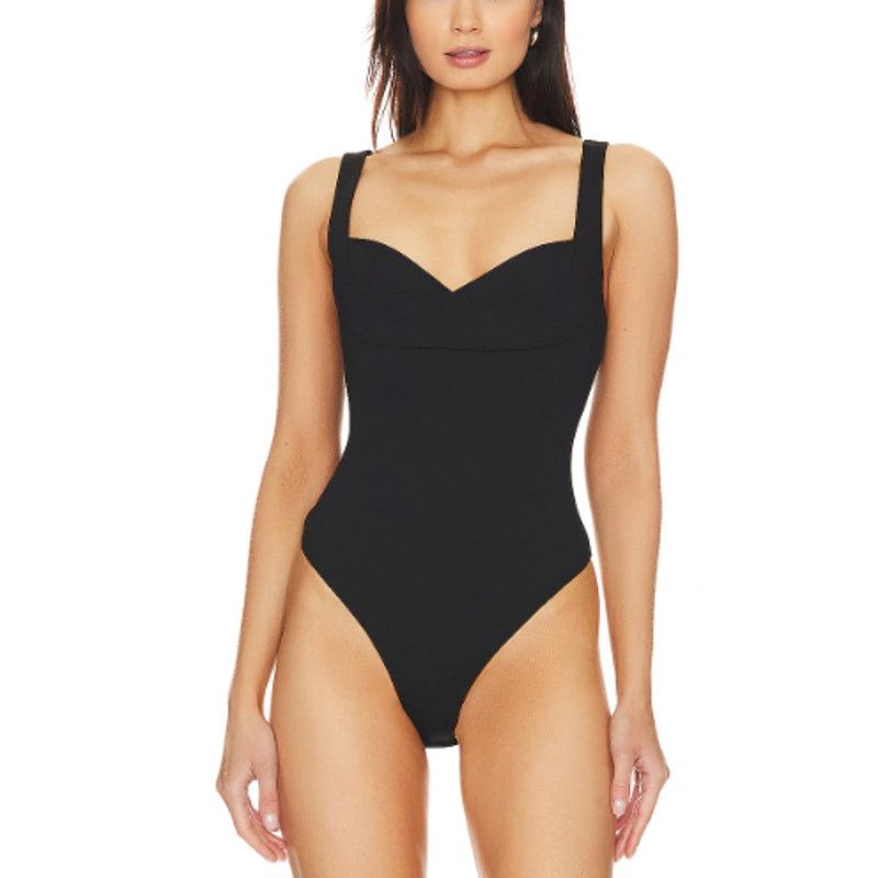 Free People 1048 NWT Free People Women's Bodysuit Size Large Black Size L / US 10 / IT 46 - 1 Thumbnail
