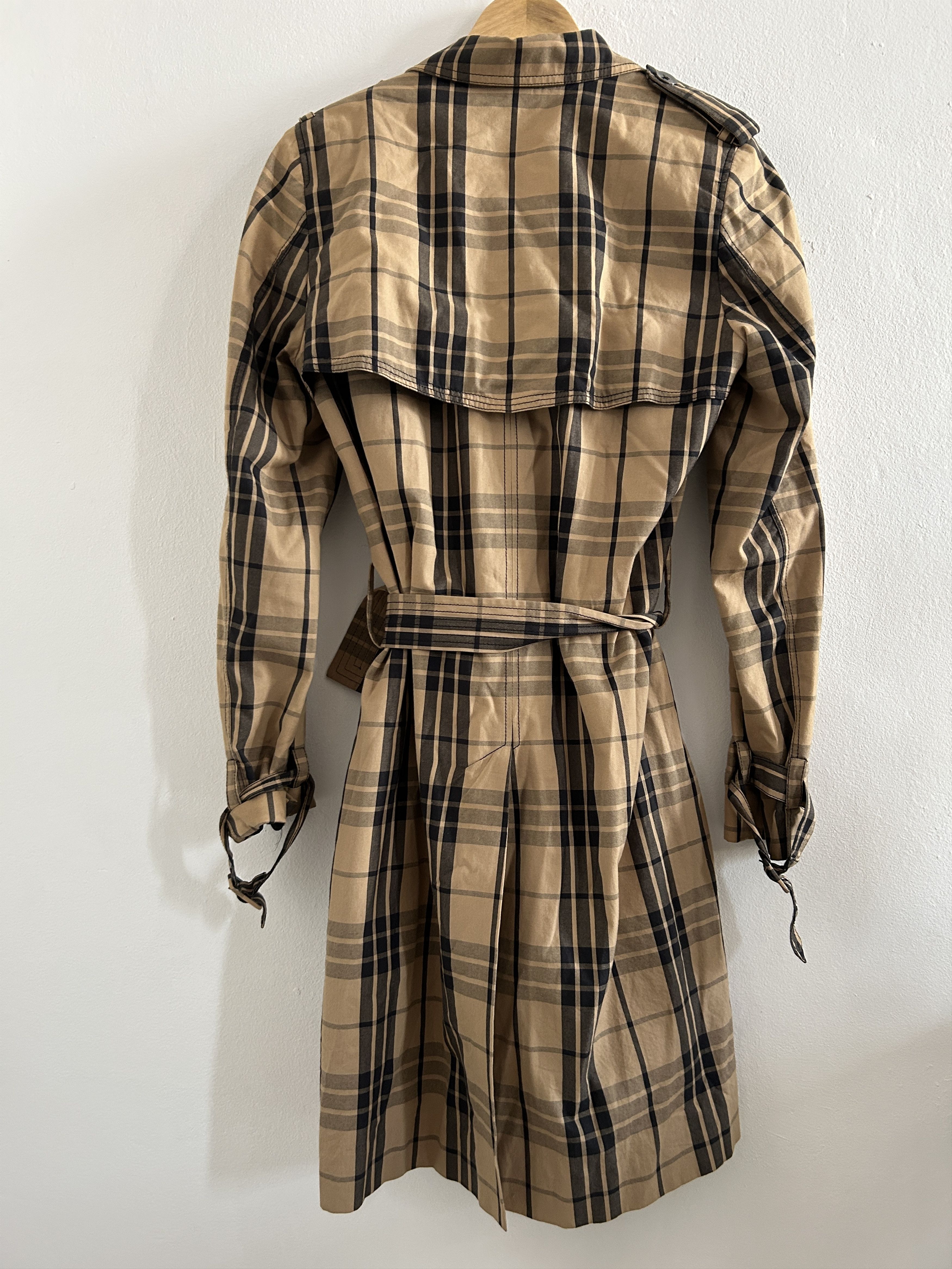 Other Vintage Y2K Luella Plaid Cotton Trench Coat Size M / US 6-8 / IT 42-44 - 9 Thumbnail