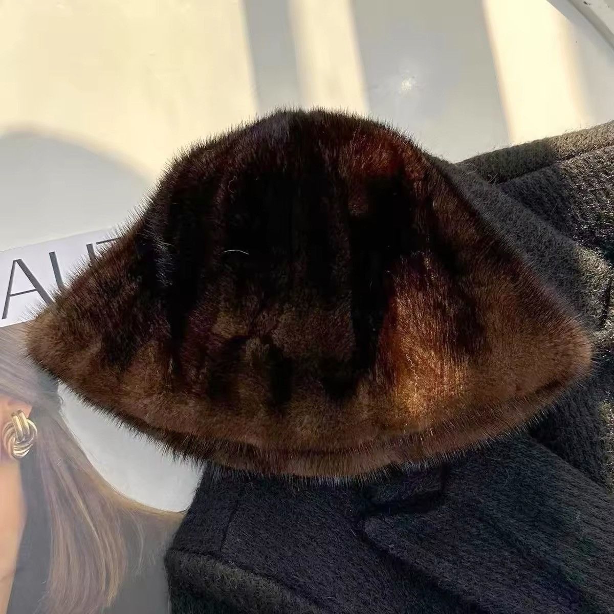 Other Outdoor Real Fur Bucket Winter Hat Size ONE SIZE - 2 Thumbnail