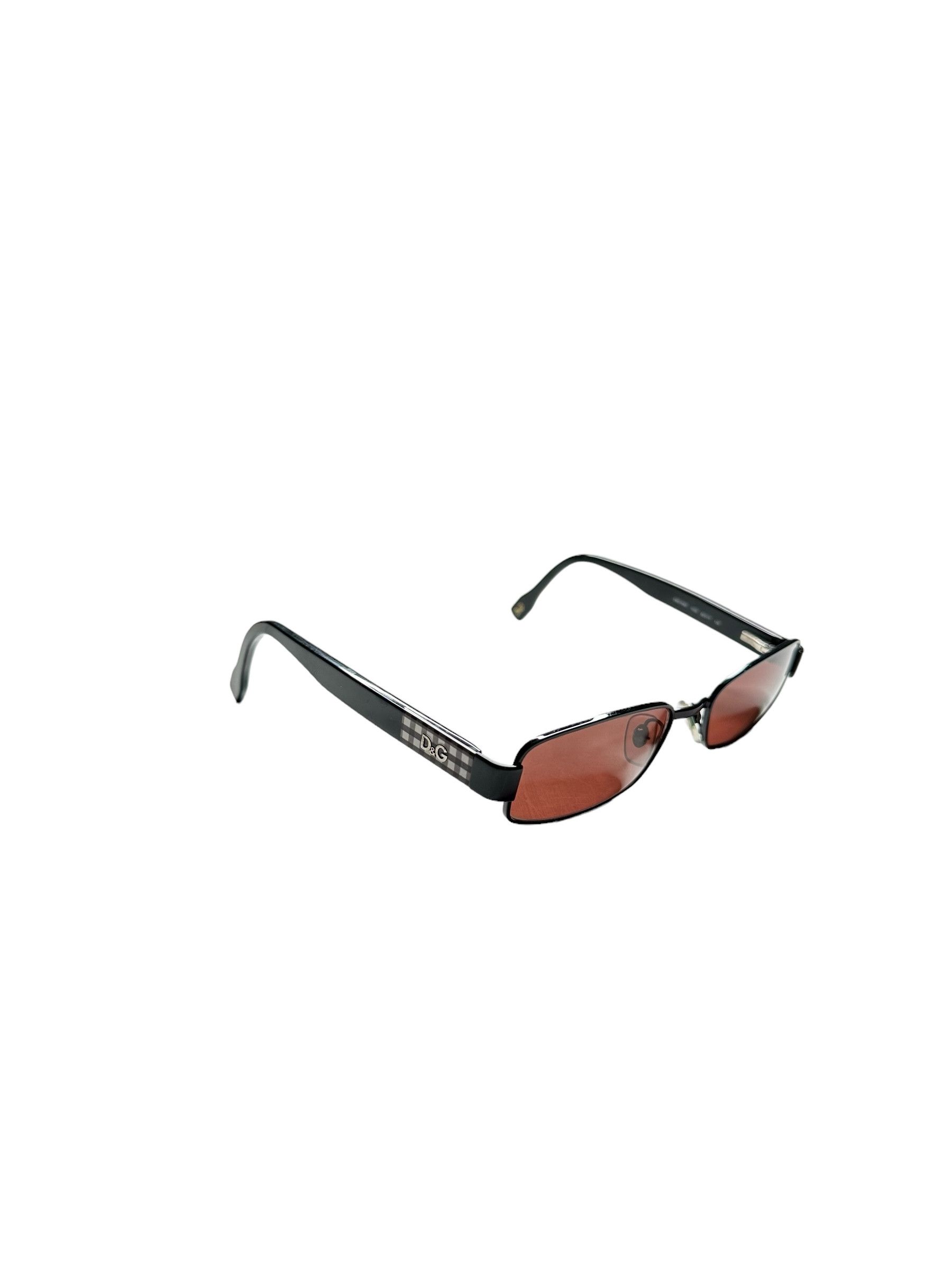 Dolce & Gabbana D&G Checkered Slim Sunglasses Size ONE SIZE - 3 Thumbnail