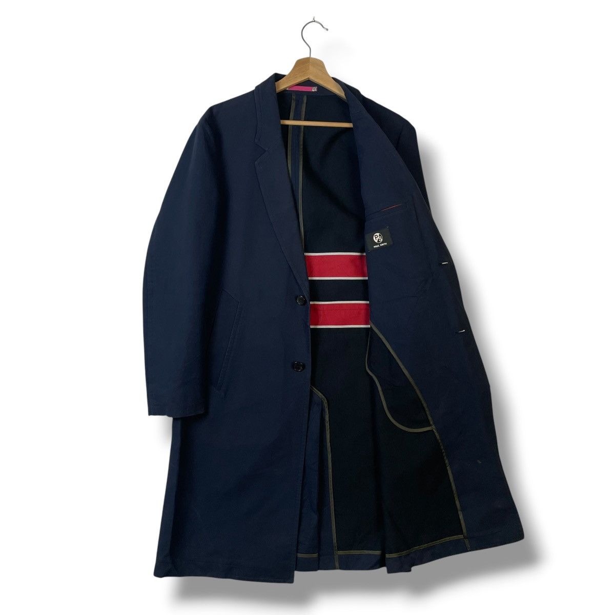 Paul Smith PAUL SMITH COTTON BLEND LONG COAT JACKET Size US L / EU 52-54 / 3 - 1 Thumbnail