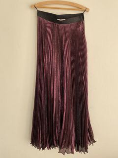 Purple Pleated Pants