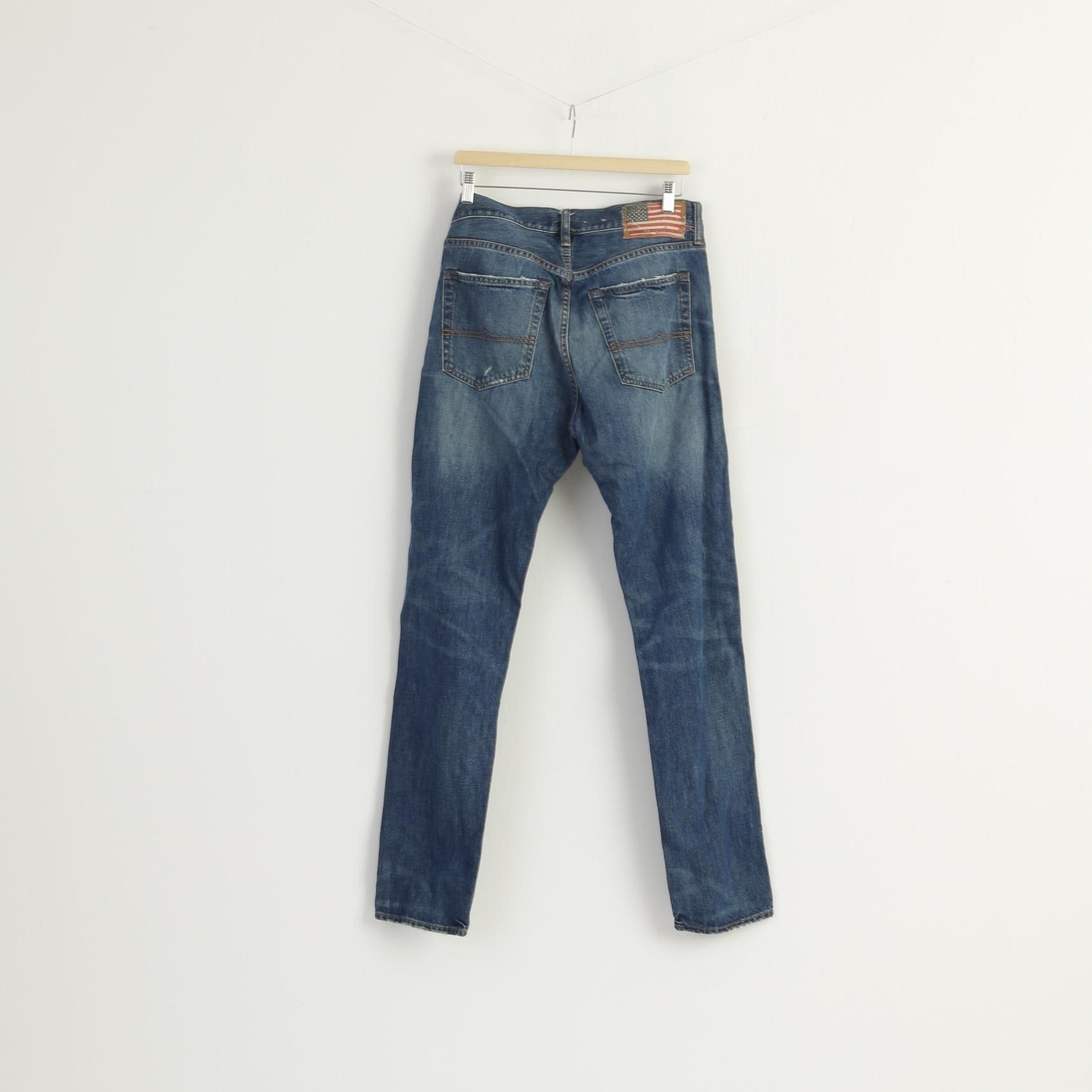 Ralph Lauren Ralph Lauren Men 32 / 32 Jeans Trousers Blue Denim 1463 Size US 32 / EU 48 - 9 Thumbnail