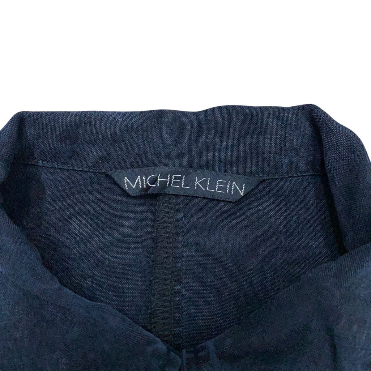 Le Grande Bleu (L.G.B.) MICHEL KLEIN ASYMMETRICAL CHINESE BUTTON LINEN JACKET BLACK Size M / US 6-8 / IT 42-44 - 9 Thumbnail