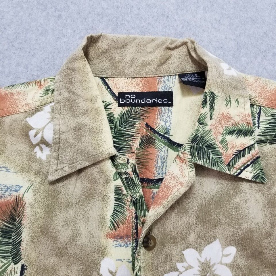 Other No Boundaries Hawaiian Shirt Mens Medium Button Up Pocket Size US M / EU 48-50 / 2 - 4 Thumbnail