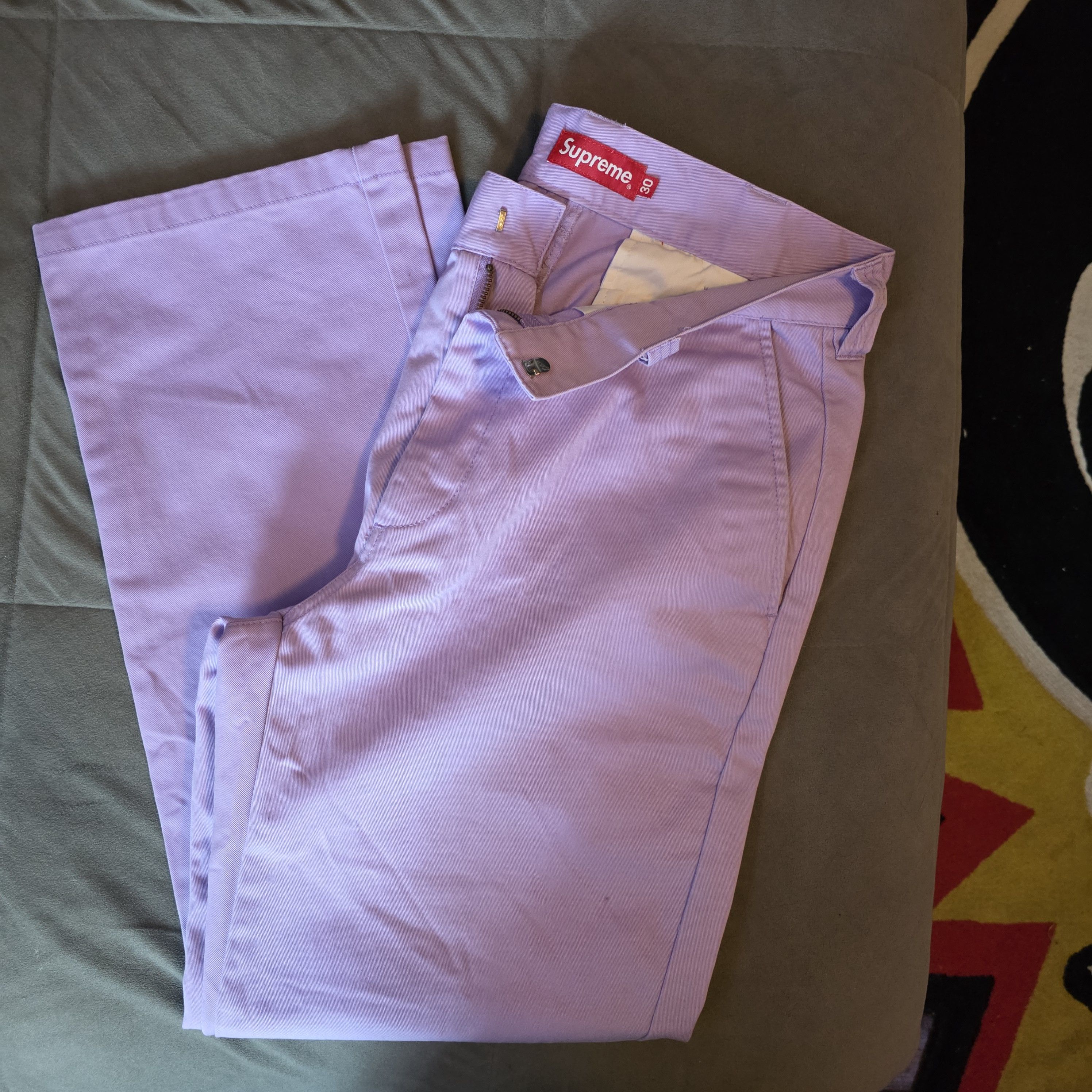 Supreme Supreme Washed purple work pant chino Size US 30 / EU 46 - 2 Thumbnail