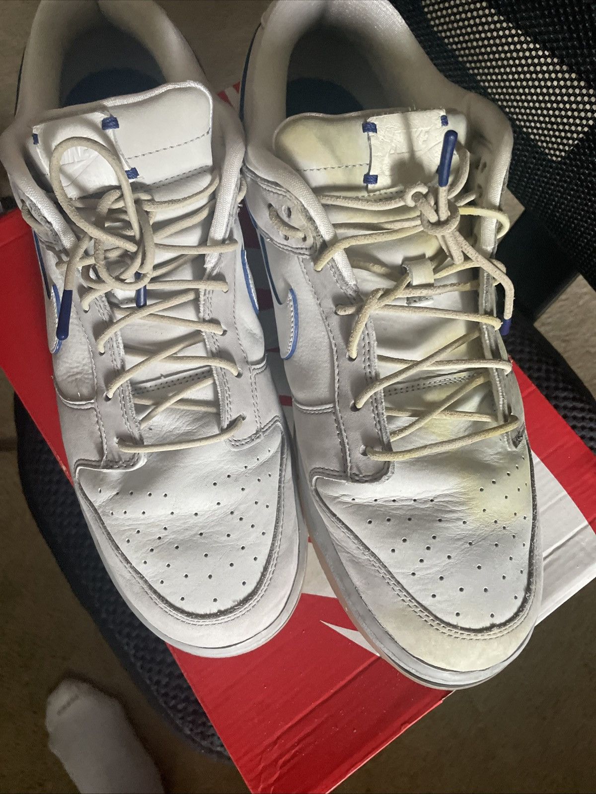 Nike Nike Dunk Low Wolf Grey Pure Platinum Size 14 Size US 14 / EU 47 - 4 Thumbnail