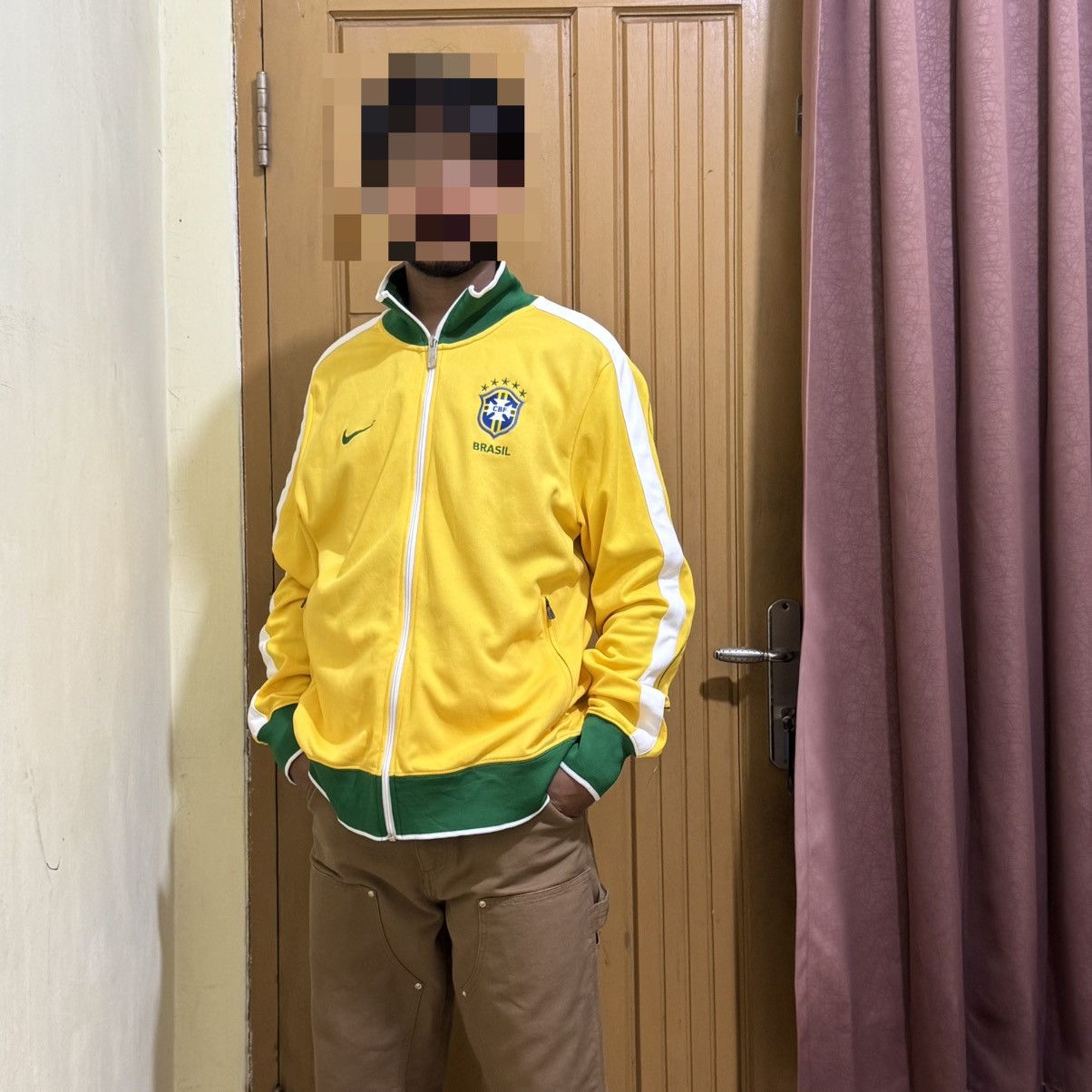 Nike × Vintage Nike Tracktop Tim Football National Brasil 2010 vintage Size US L / EU 52-54 / 3 - 3 Thumbnail