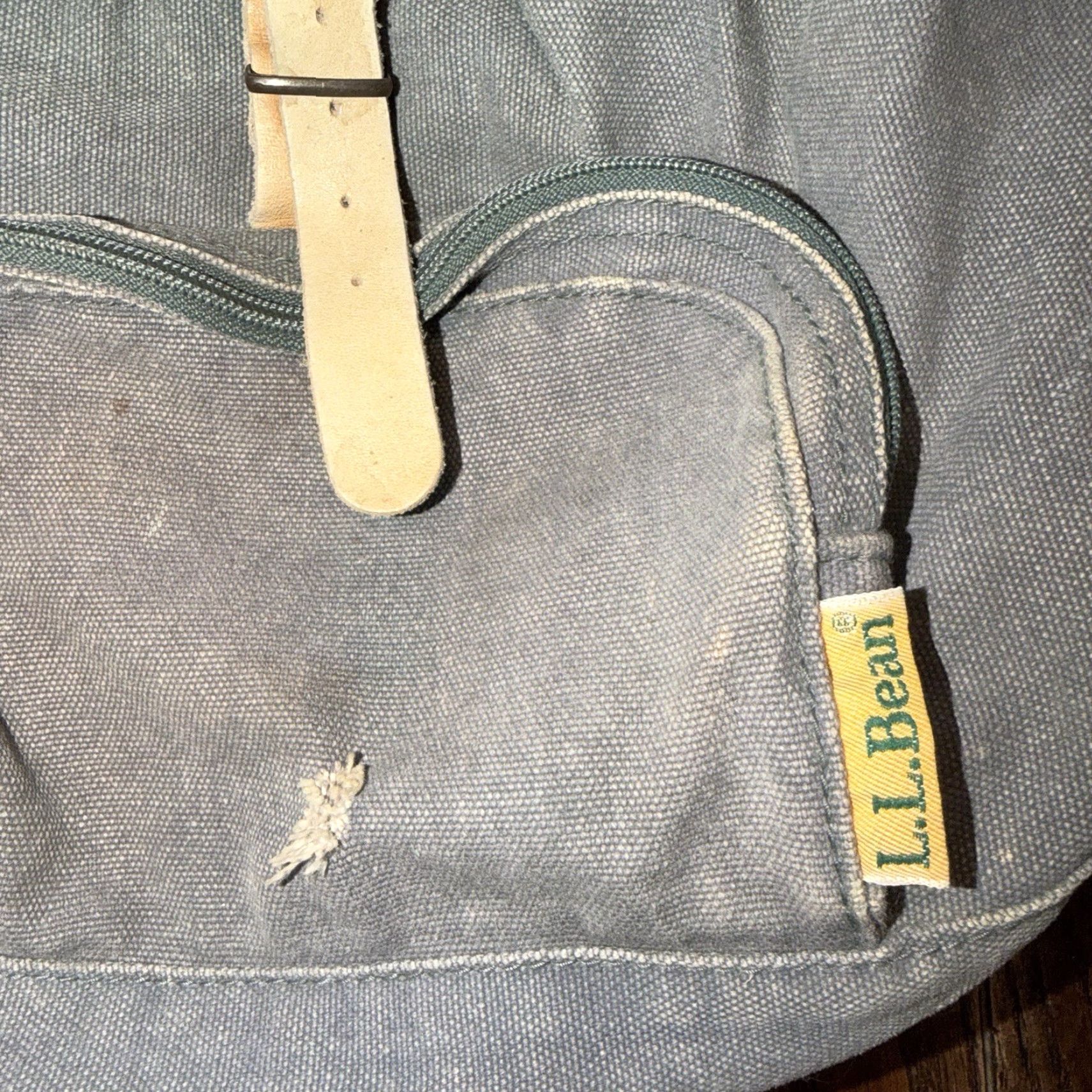 Vintage VINTAGE LL Bean Backpack Green 70s 80s Cotton Day USA Travel Mens Backpack Size ONE SIZE - 3 Thumbnail