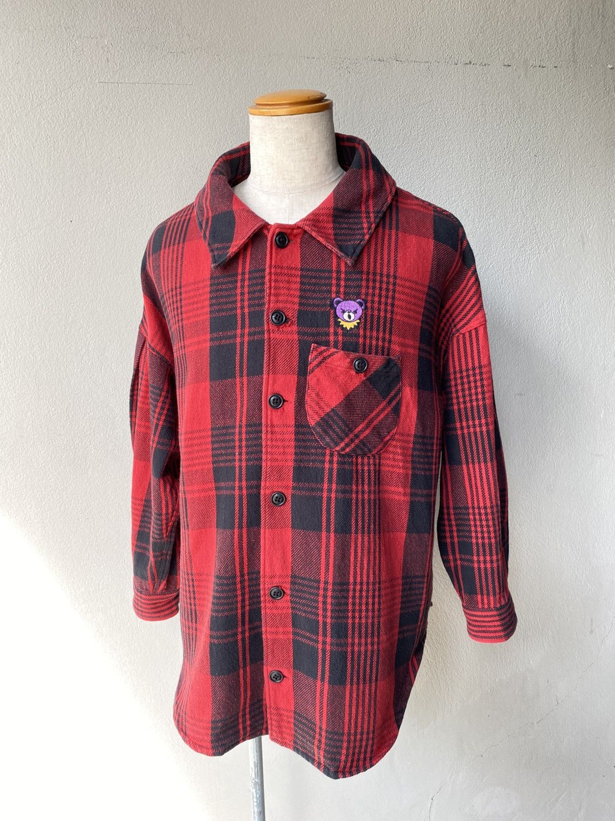 Hysteric Glamour Hysteric Slamom Red Plaid Cozy Shirt Size US L / EU 52-54 / 3 - 16 Thumbnail