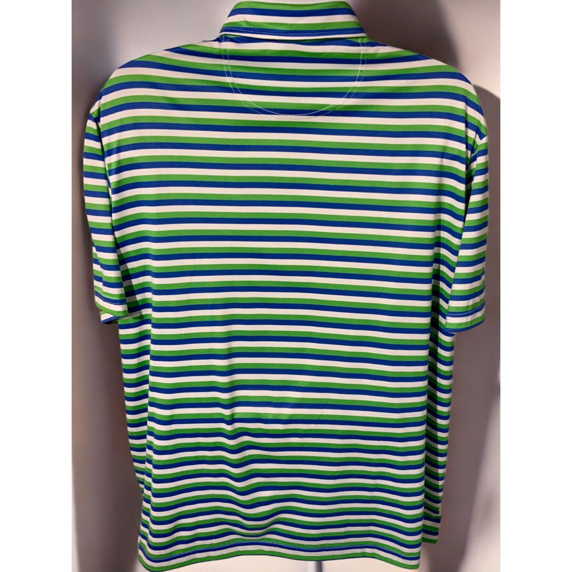 Cremieux Cremieux Club 38 Performance Polo Shirt XL Striped Size US XL / EU 56 / 4 - 6 Thumbnail