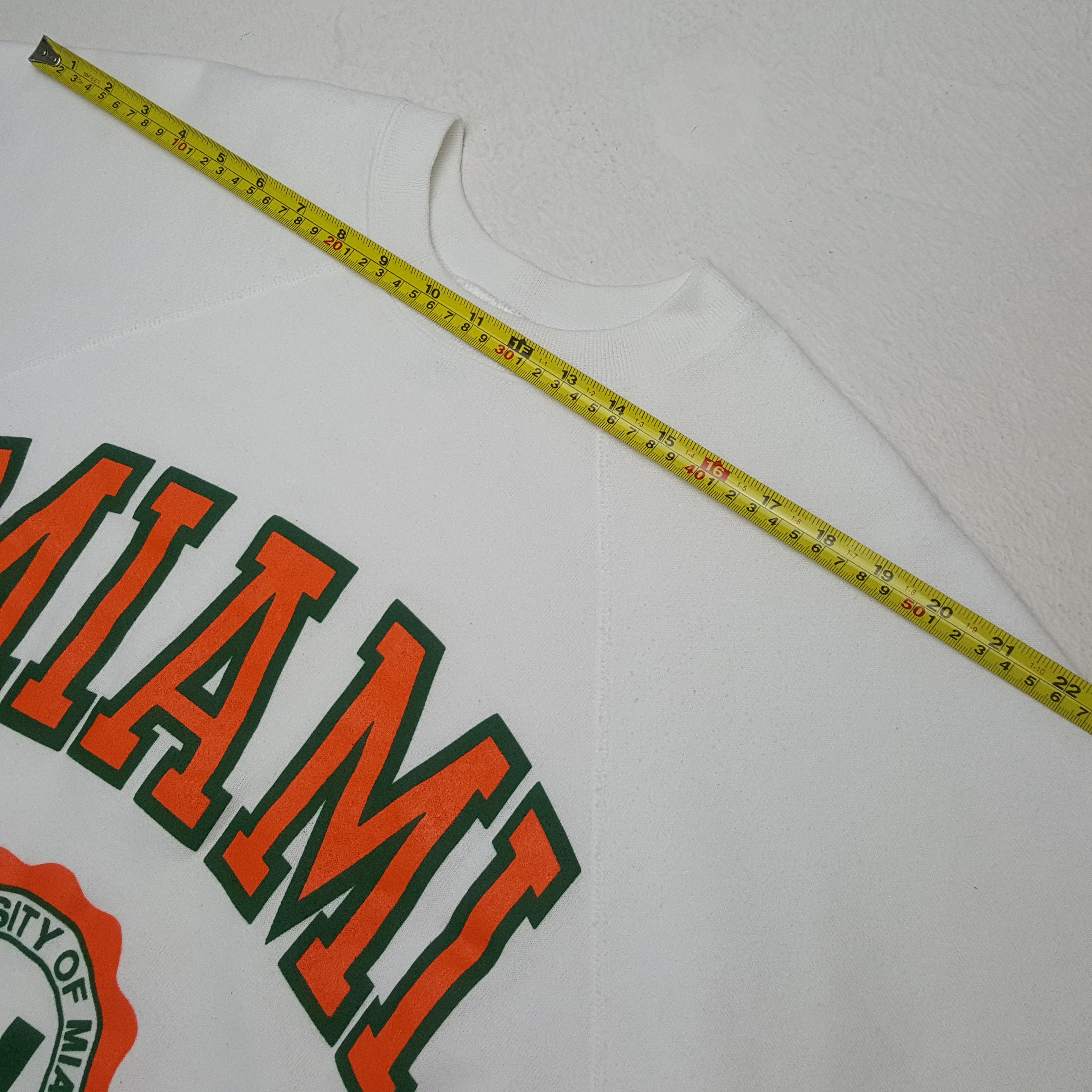Tultex University Of Miami Hurricanes Vintage Sweatshirt RR18 Size US L / EU 52-54 / 3 - 4 Thumbnail