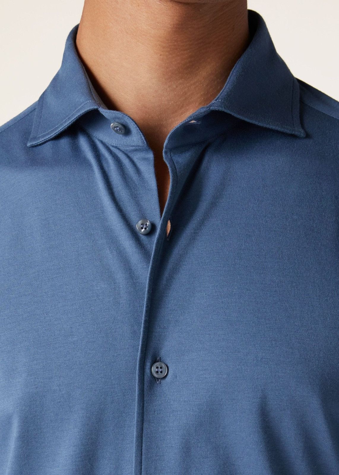 Loro Piana o1srvl11e0325 FAL6123 Andrew Shirt in Blue Size US XL / EU 56 / 4 - 4 Thumbnail