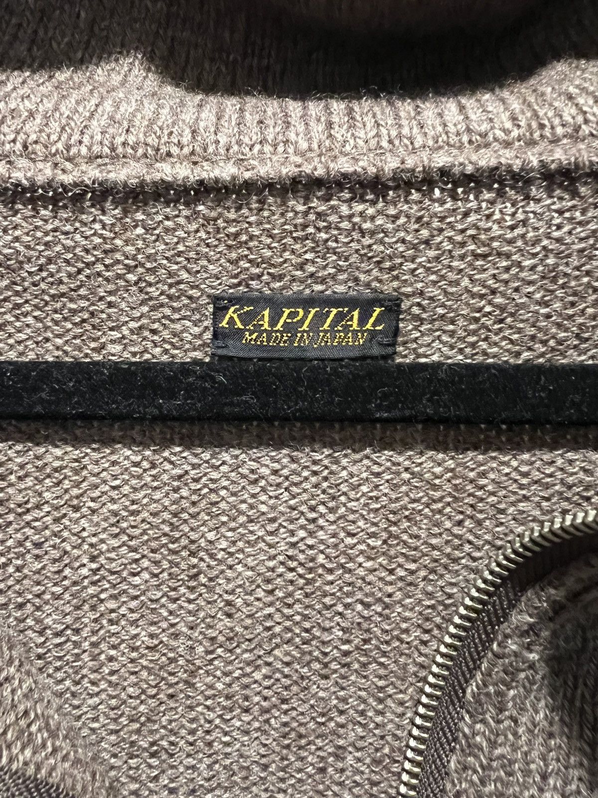 Kapital Kapital Knit Quarter Zip 1/4 Size US XL / EU 56 / 4 - 4 Thumbnail