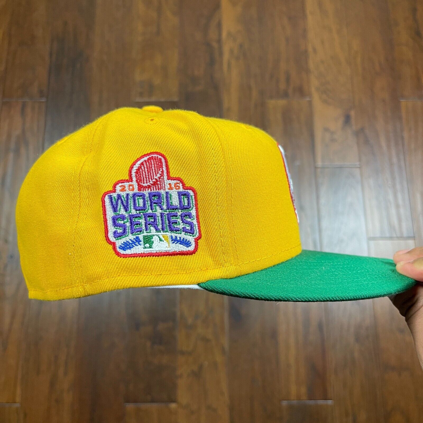 New Era Chicago Cubs Walking Bear Logo Yellow New Era Cap size 7 5/8 Size ONE SIZE - 5 Thumbnail