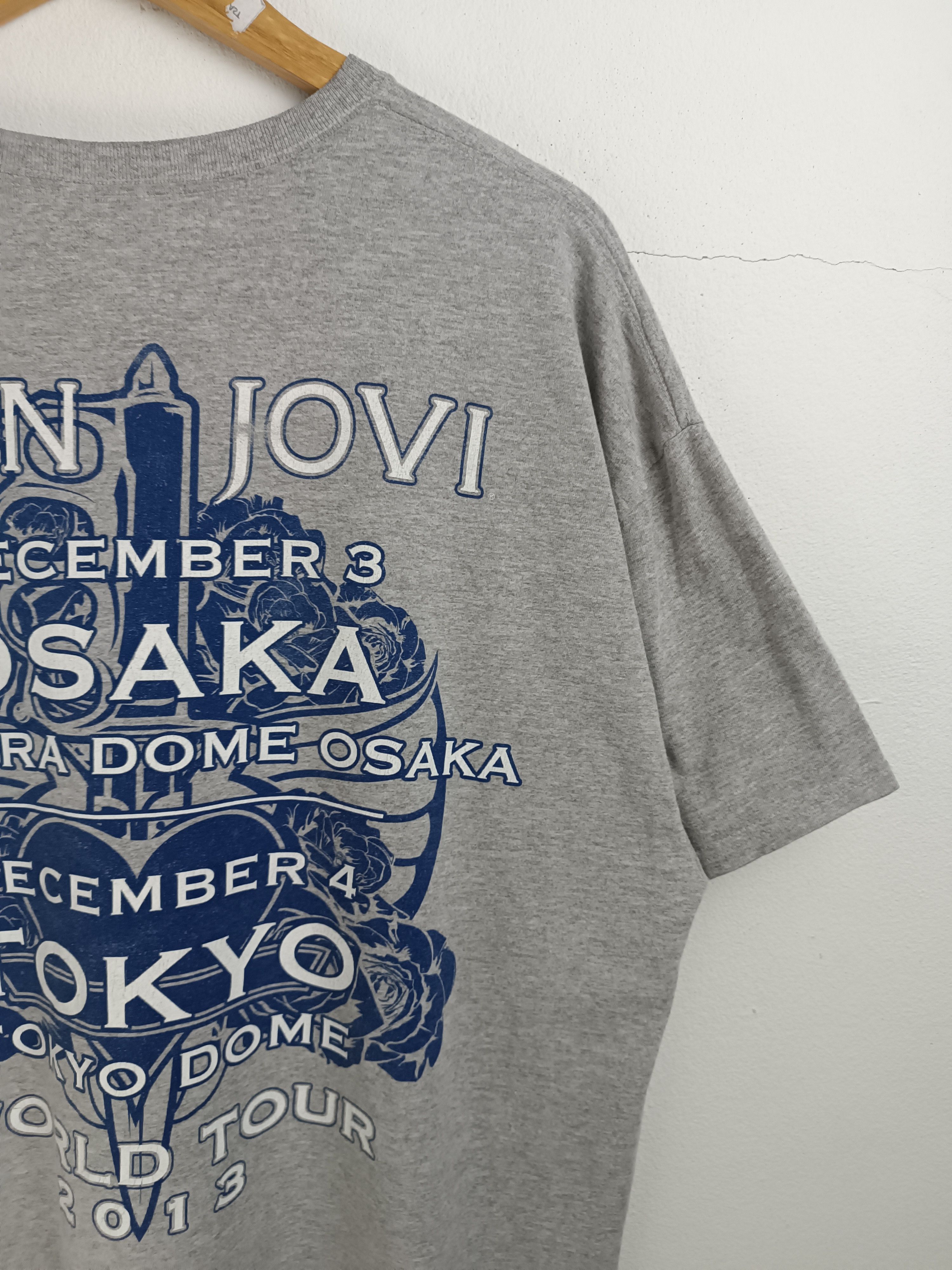 Band Tees VINTAGE 2013 BON JOVI JAPAN TOKYO TOUR u2 kiss scorpions Size US XL / EU 56 / 4 - 12 Thumbnail